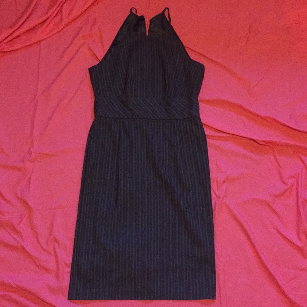 Black and grey striped dress